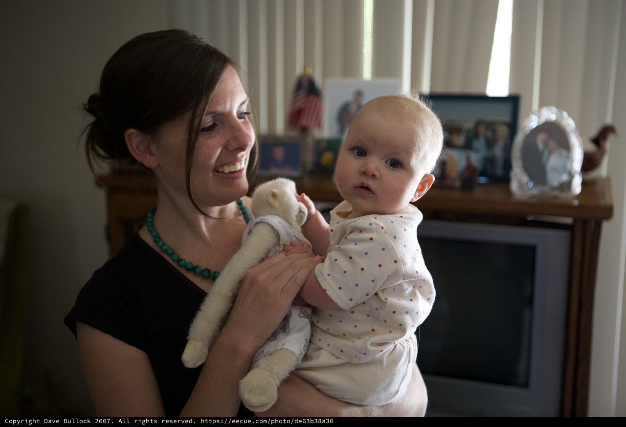 Mother and Baby Share a Tender Indoor Moment