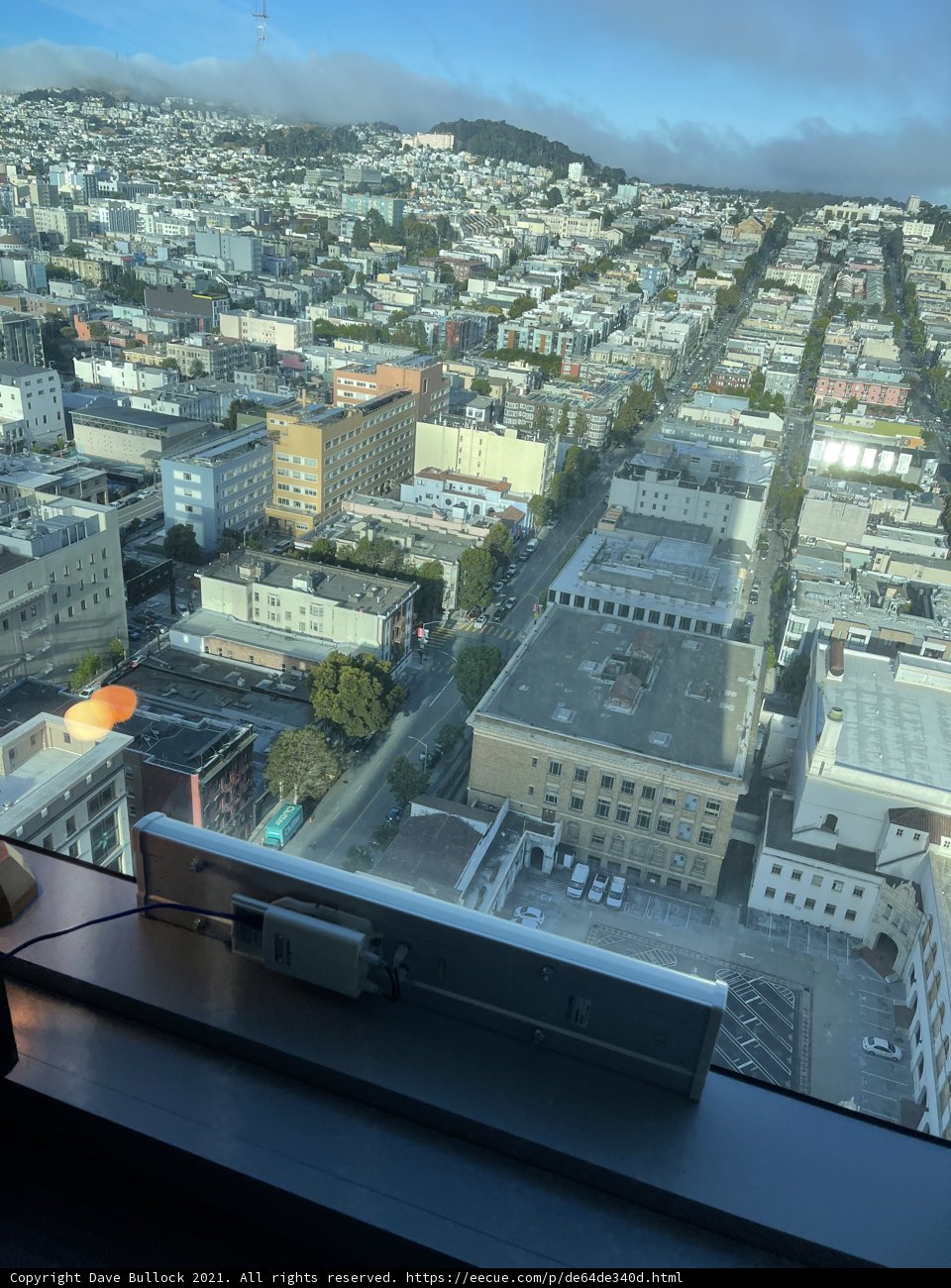 Skyline of San Francisco from the Top of a Building