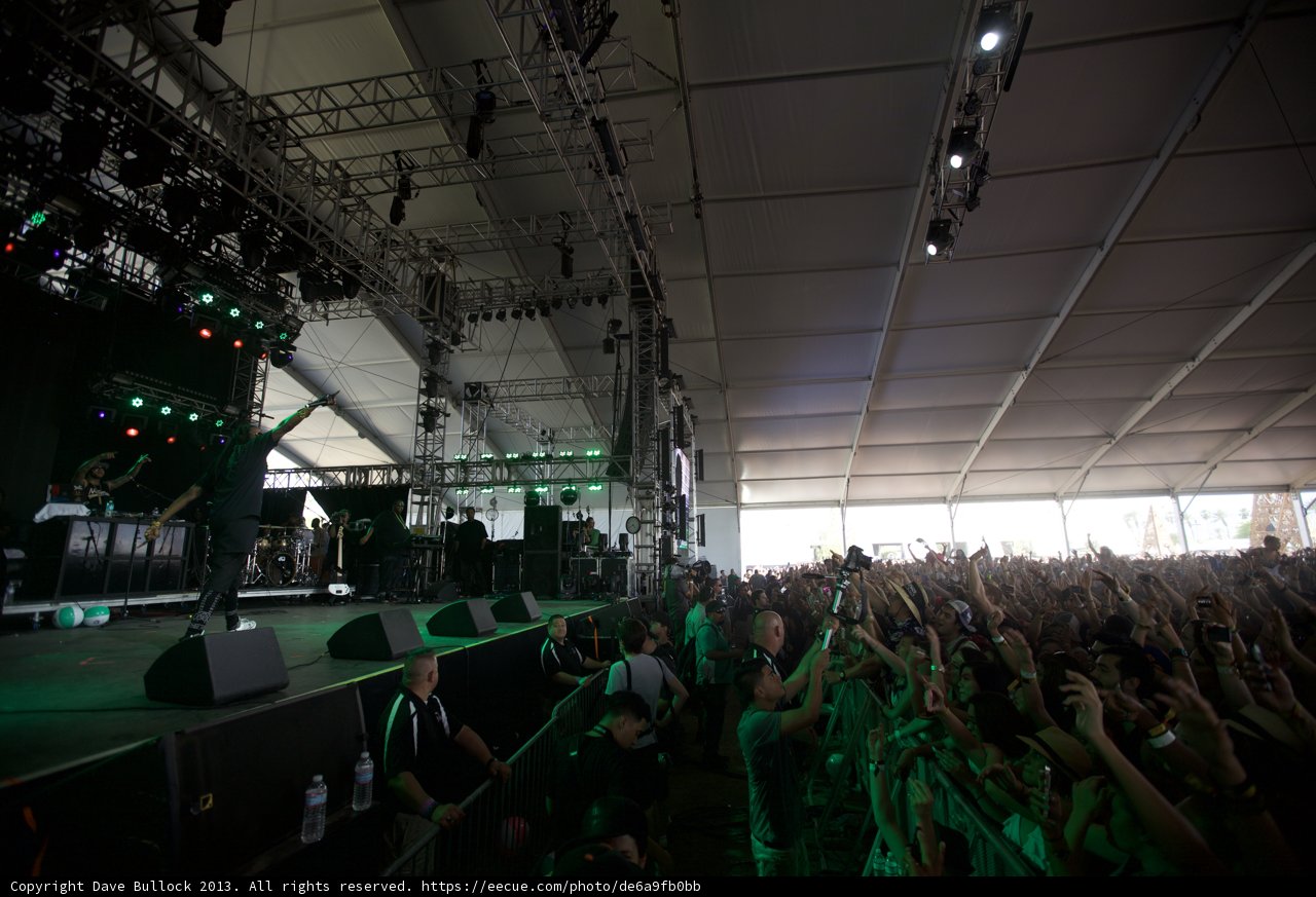Green Glimmer at Coachella Concert