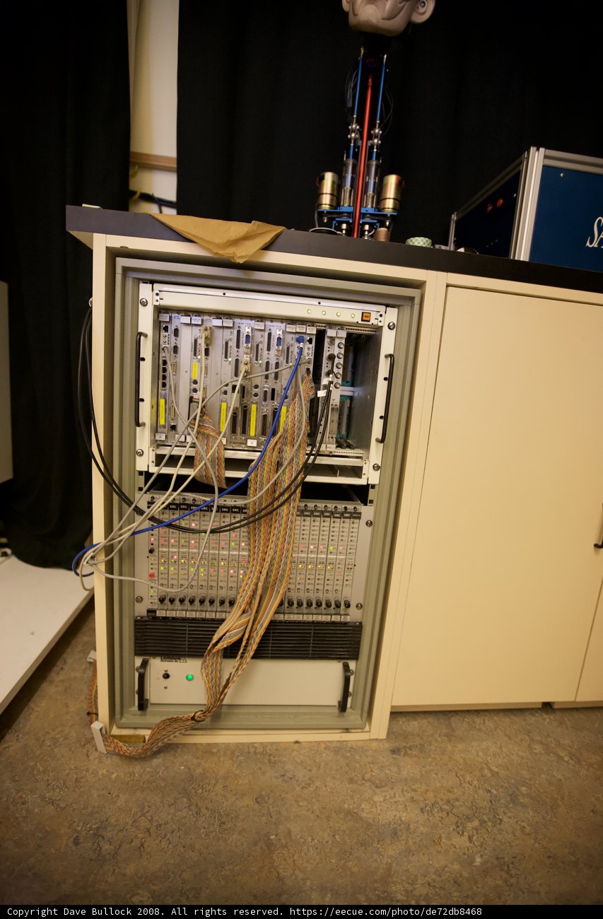 Inside the Cabinet: A Tangle of Wires and Cables