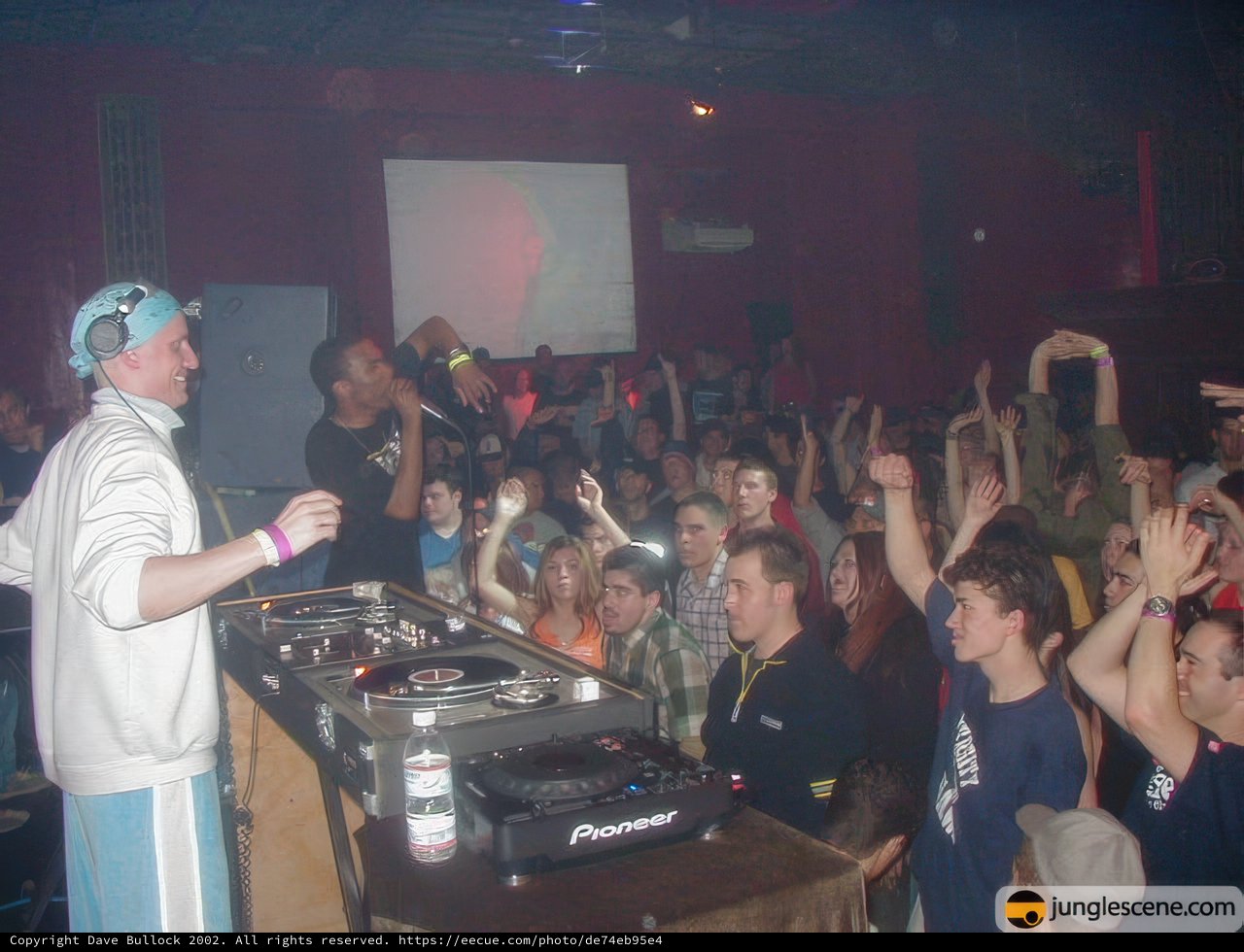 DJ rocks the nightclub crowd