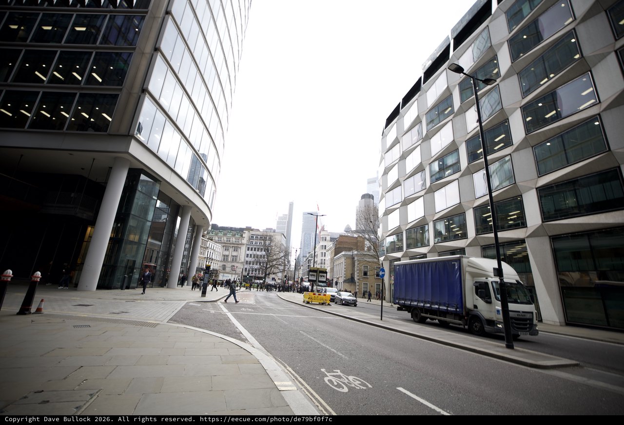 Modern Architecture Along London City Street