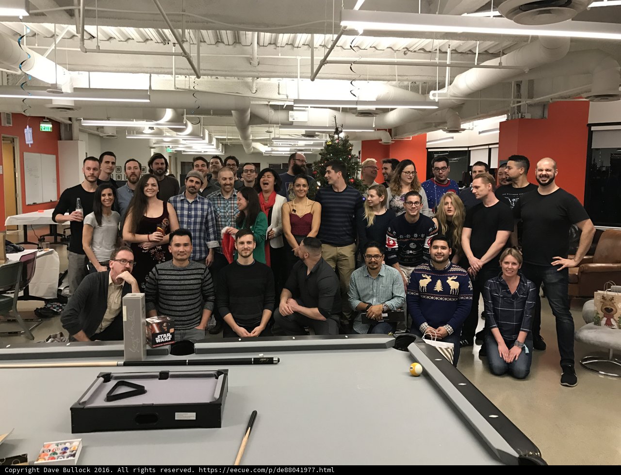 Group Shot in a Billiard Room