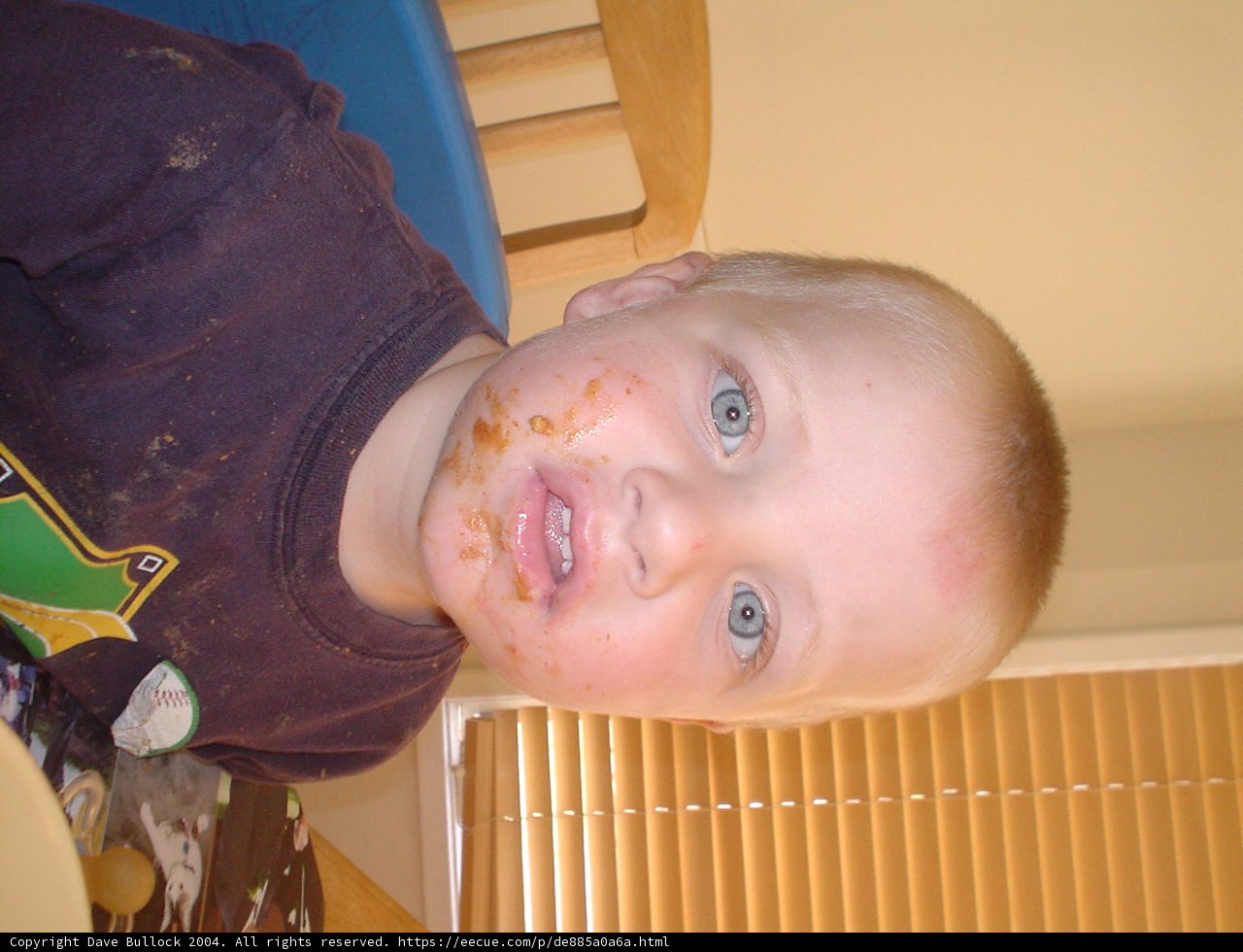 Messy-faced Baby
