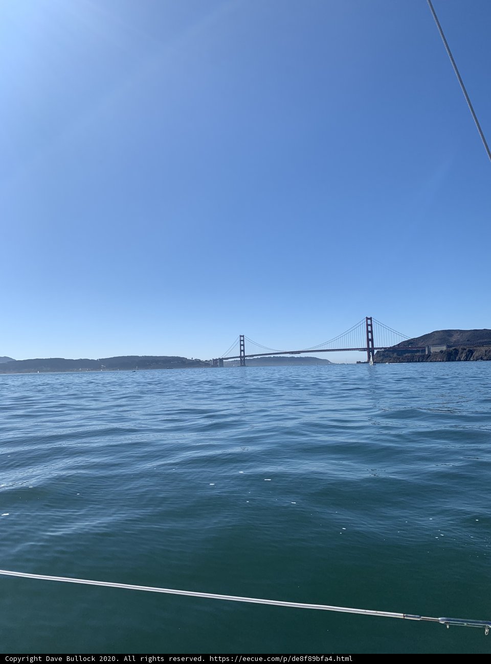 The Golden Gate Bridge Glowing in the Sun