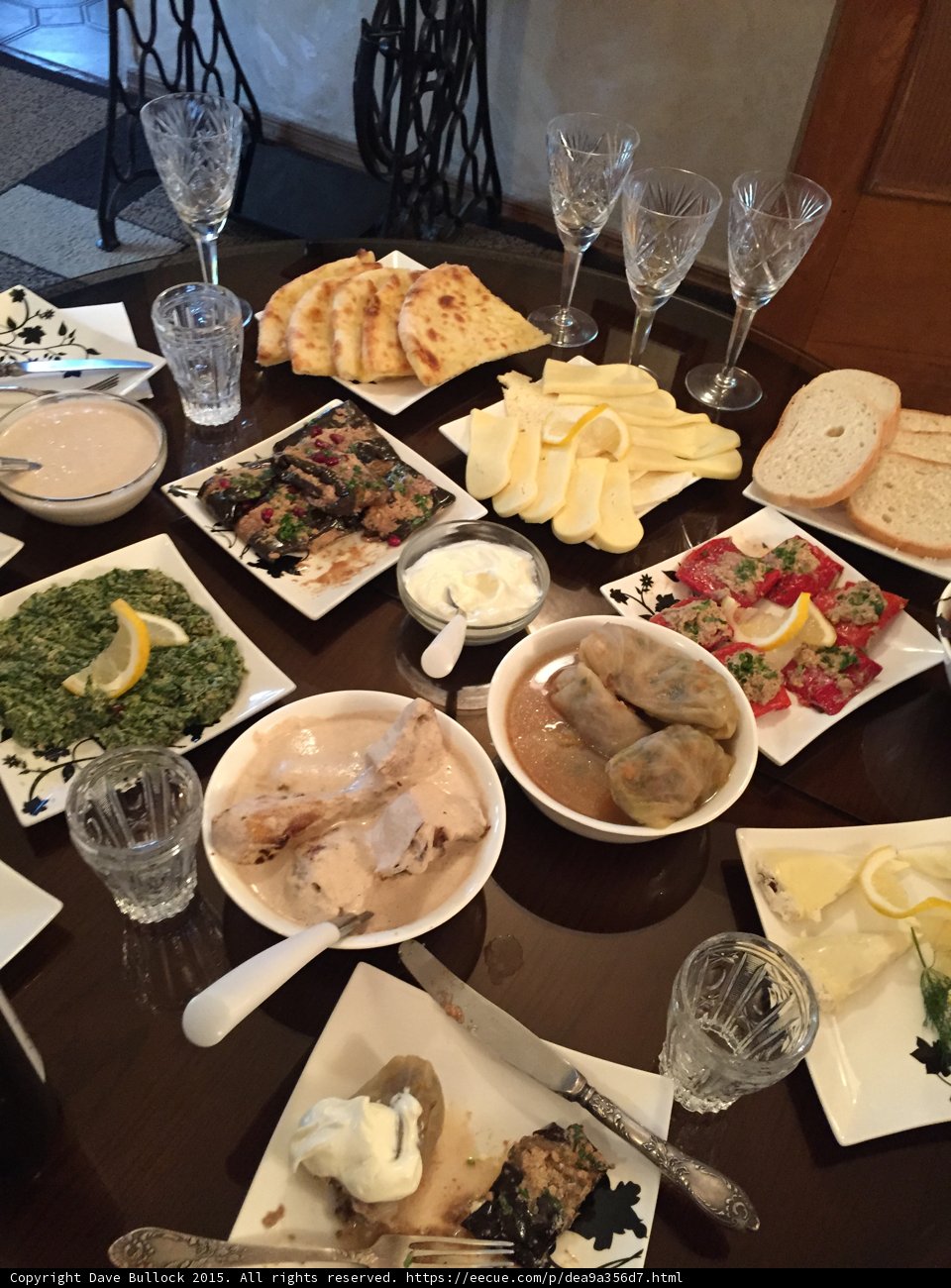Traditional Georgian Feast Table