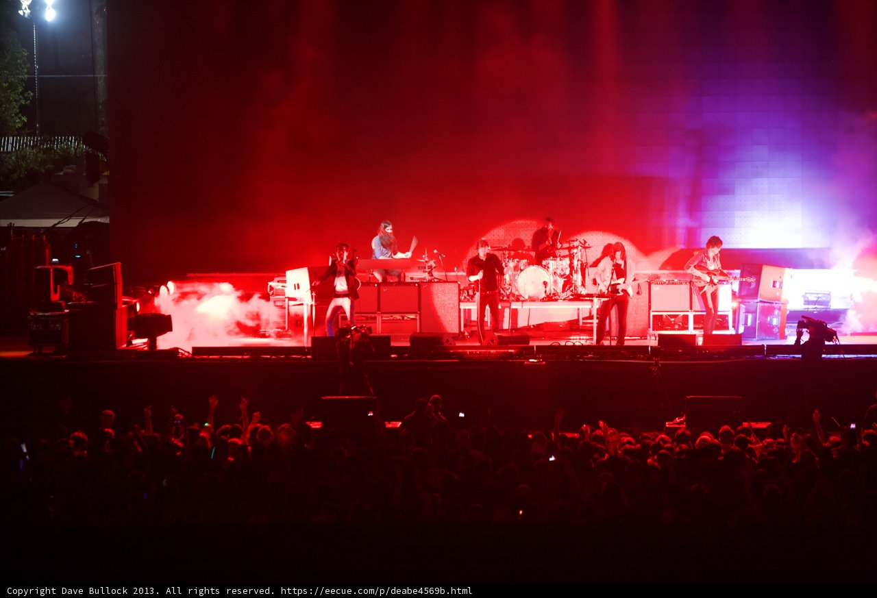 Rock Concert Under the Red Lights