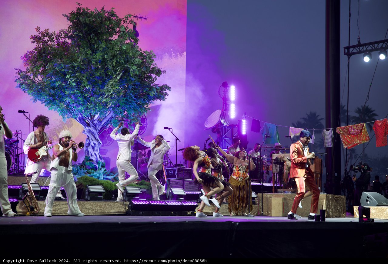 Jon Batiste Energizes Coachella 2024 with a Vibrant Group Performance
