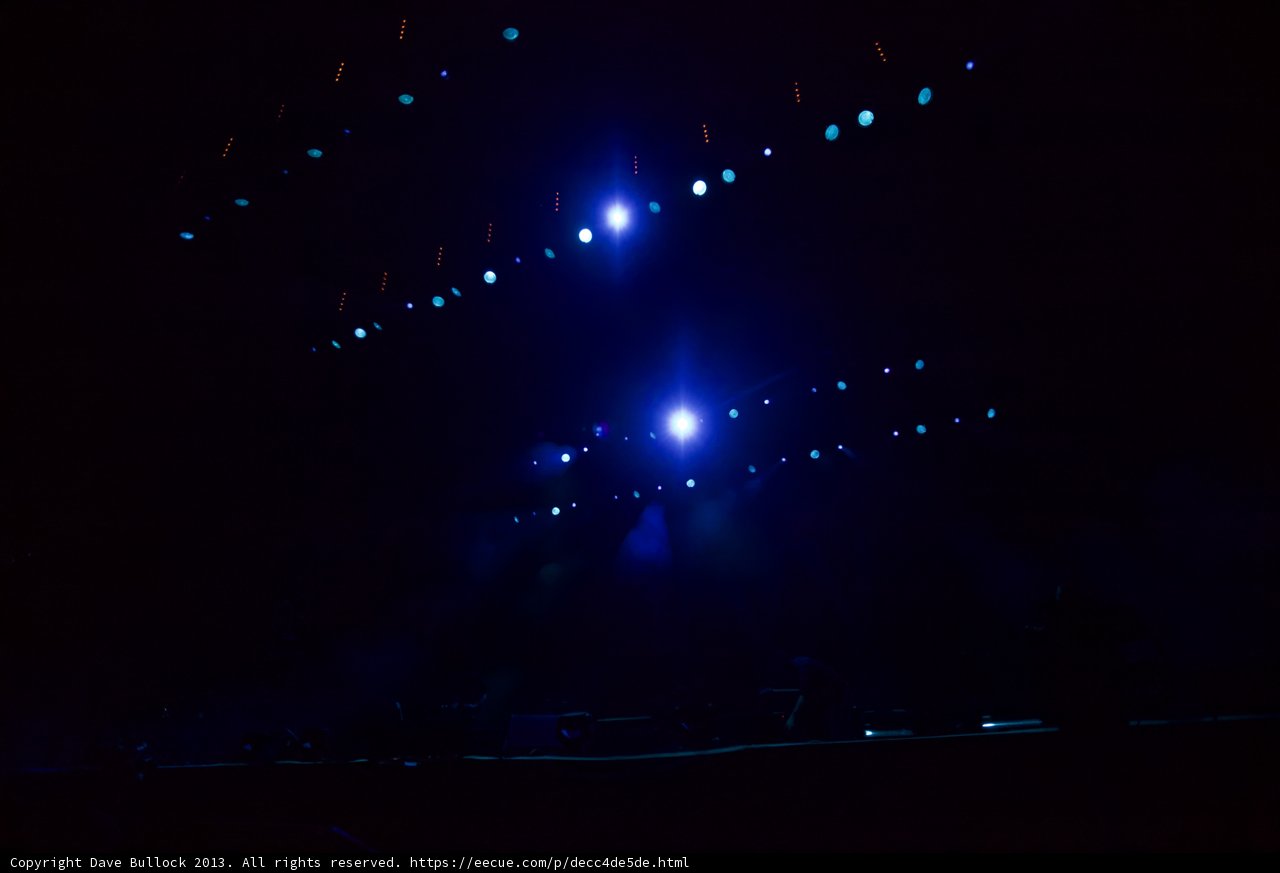 The Blue Stage Lights at Coachella