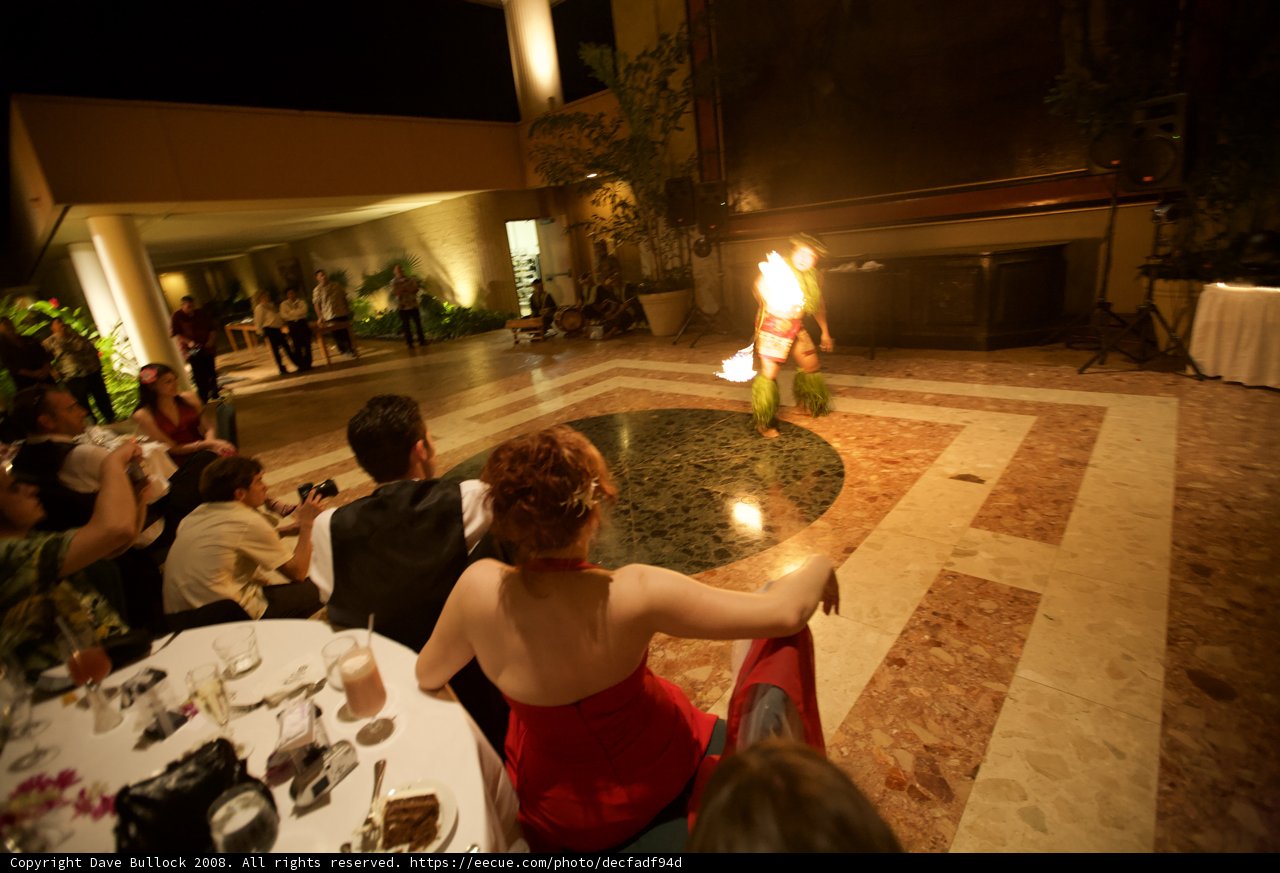 Fire Goddess at the Hawaiian Restaurant