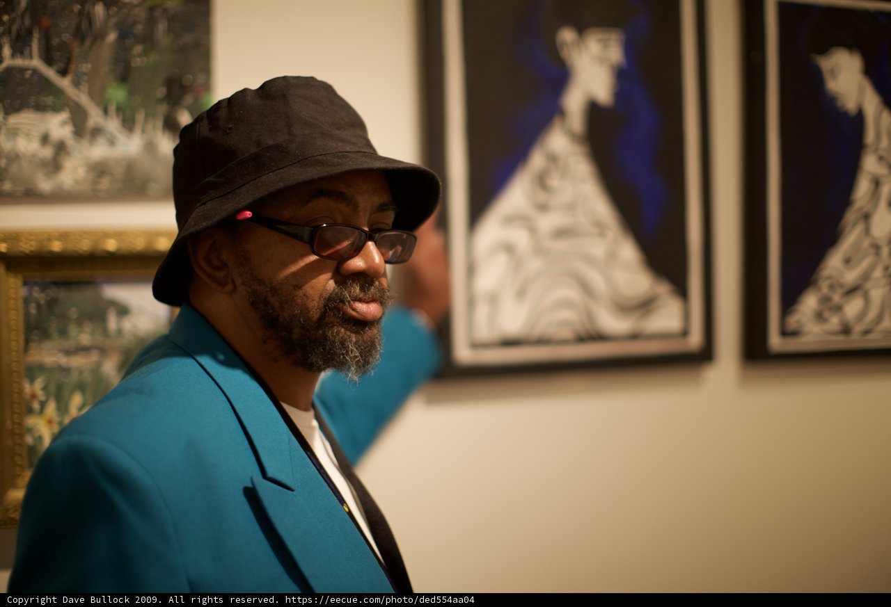 Portrait of a Bearded Man in Blue Jacket and Hat
