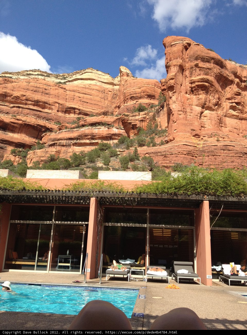 Relaxing by the Pool at Sedona Resort