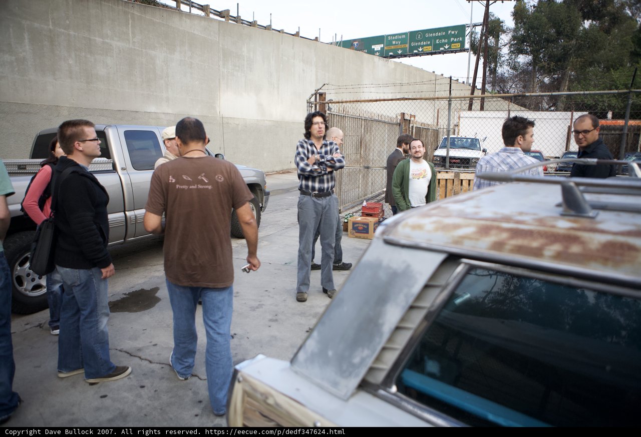 Group of People and their Pickup Truck