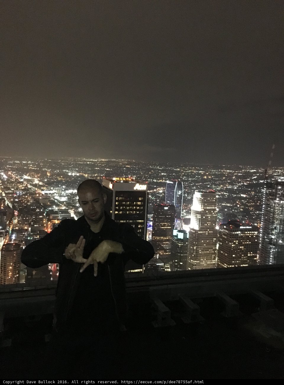 The Urban Finger: A Man's Bold Gesture in Metropolis