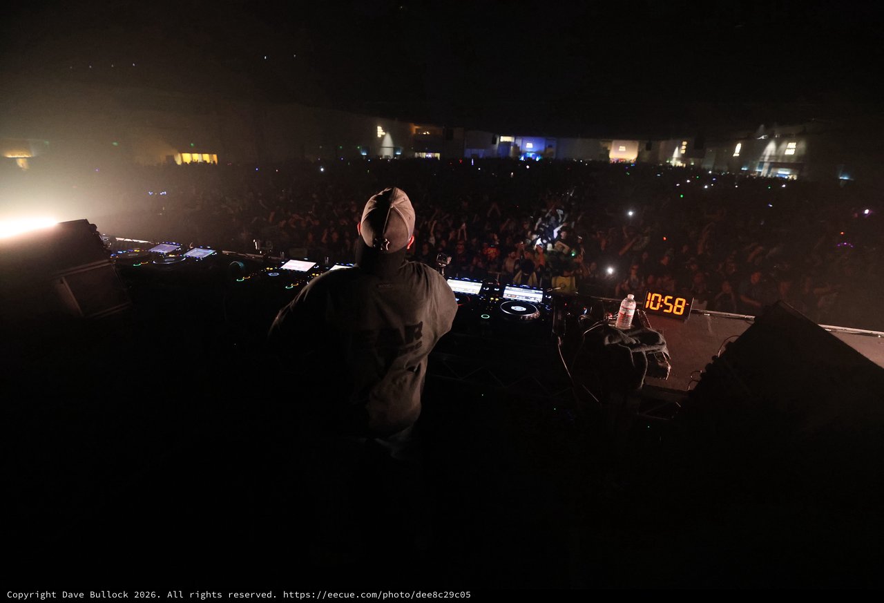 DJ Commands Massive Festival Crowd at Midnight
