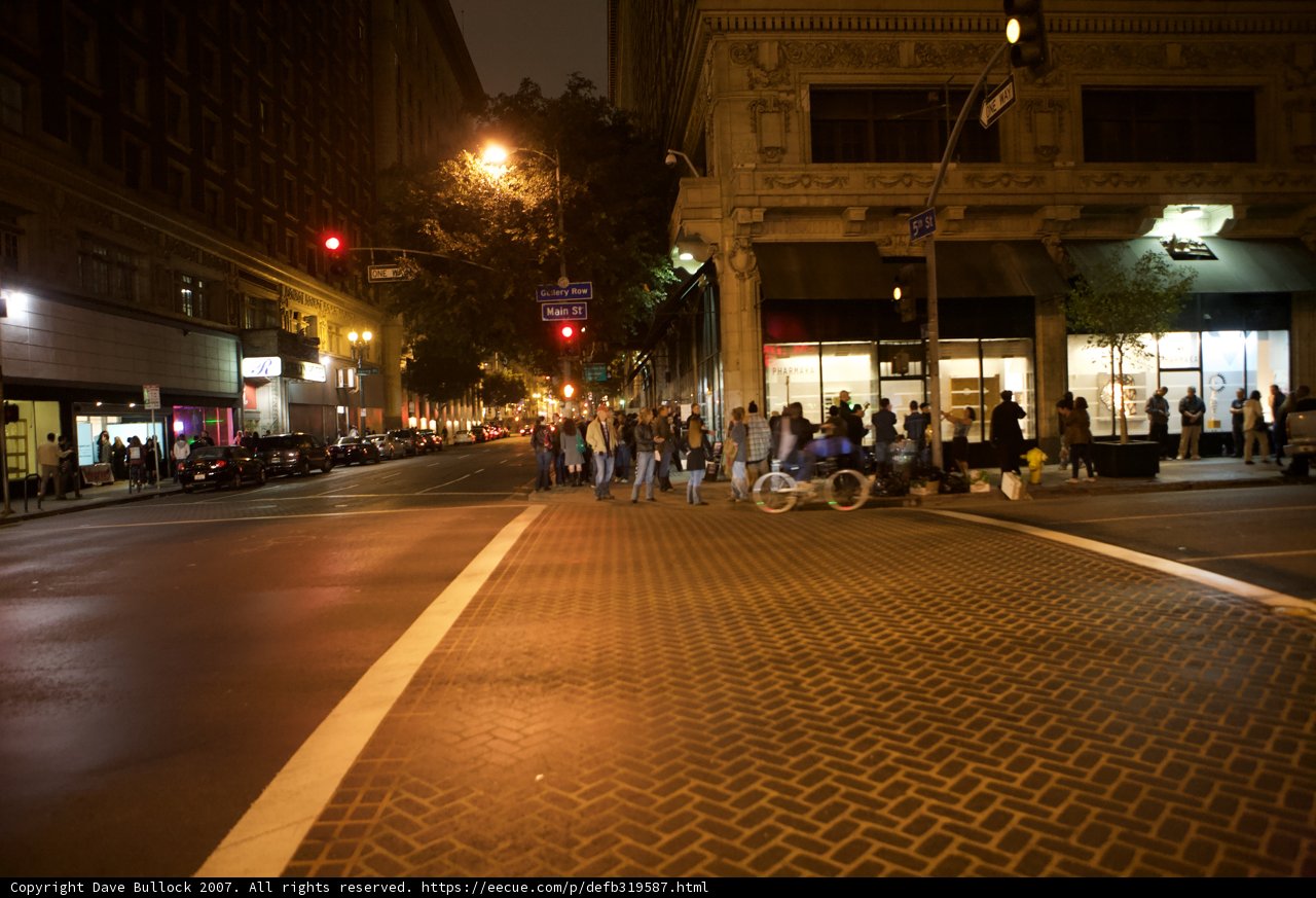 Vibrant Street Scene during November Art Walk