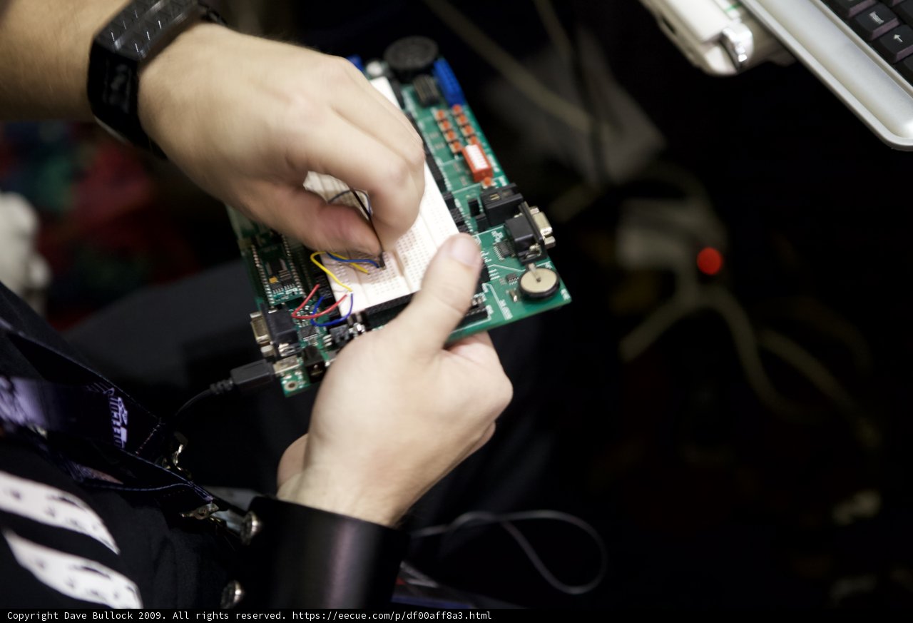 Working on a Circuit Board