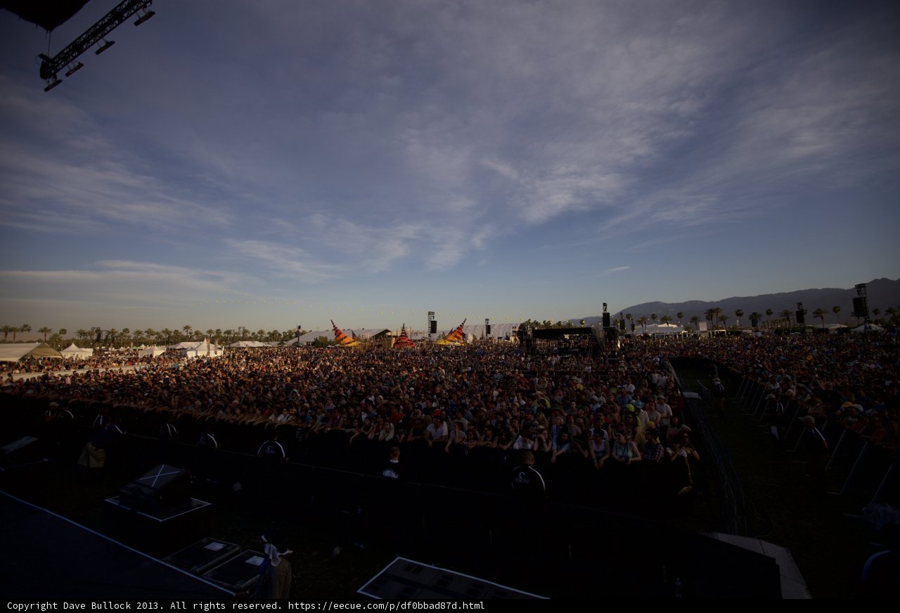 Coachella Crowd Enjoys Outdoor Performance