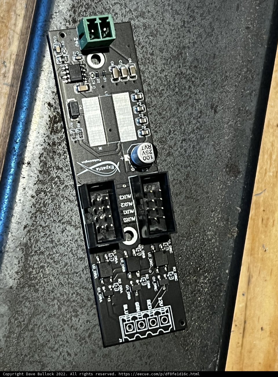 Tiny Printed Circuit Board with Wires
