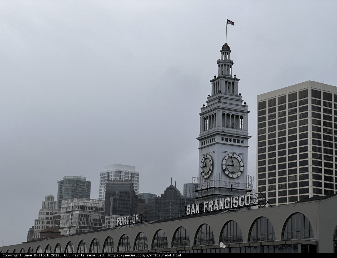 Iconic Clock Tower of San Francisco