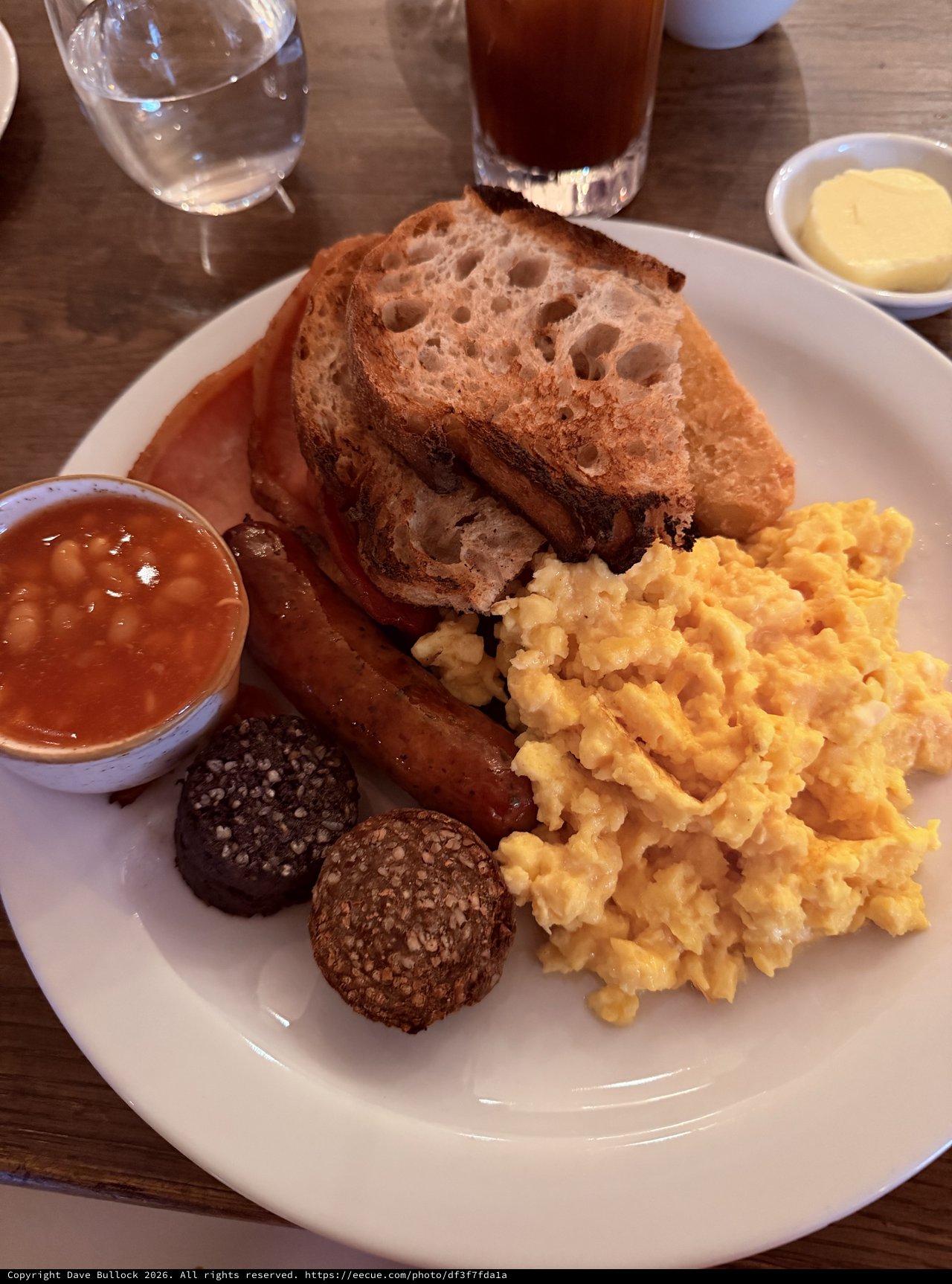 Traditional Full English Breakfast with Artisan Bread