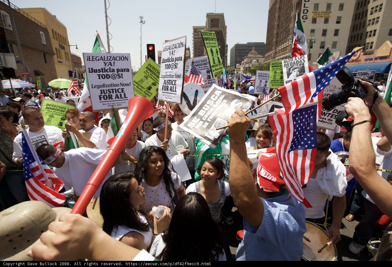 Mayday rally in the city