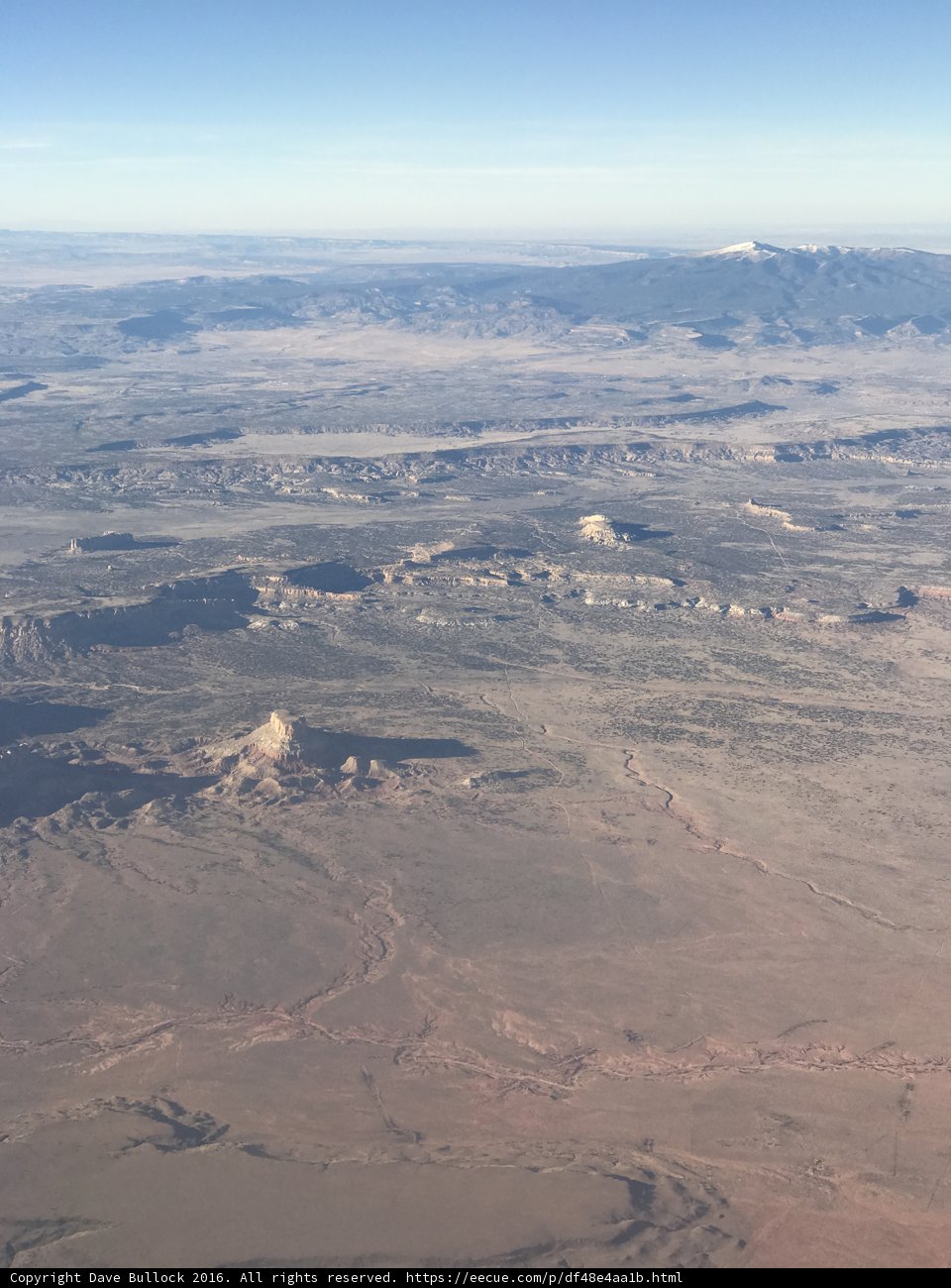 Majestic Desert and Mountain Range from Above