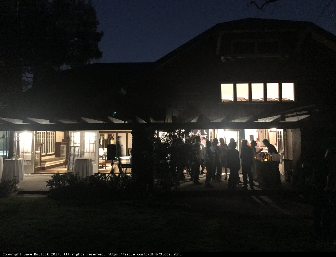 Nighttime Gathering on a Porch
