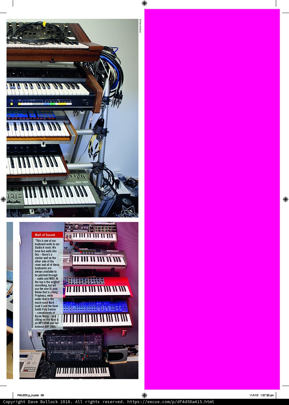 Musical Keyboard Collage
