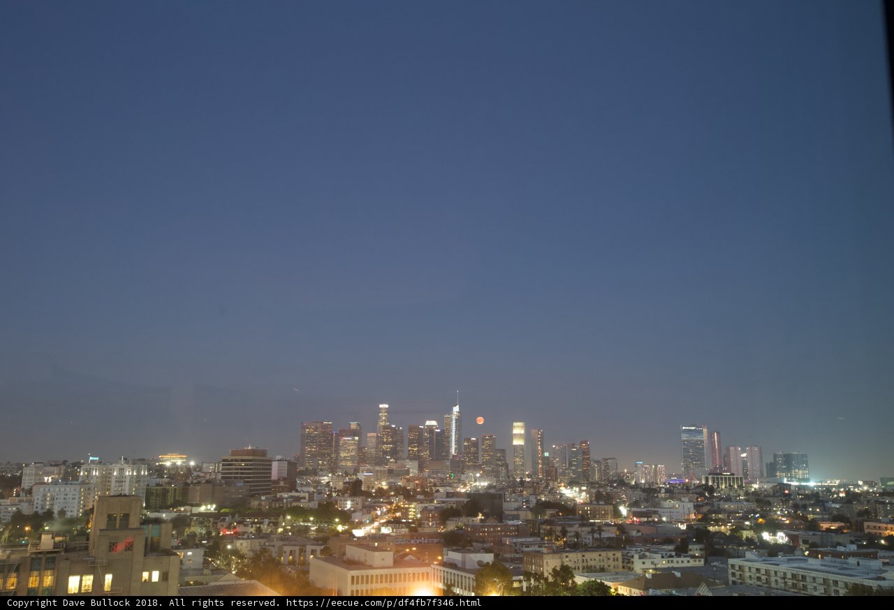 Nighttime Cityscape from Office Building