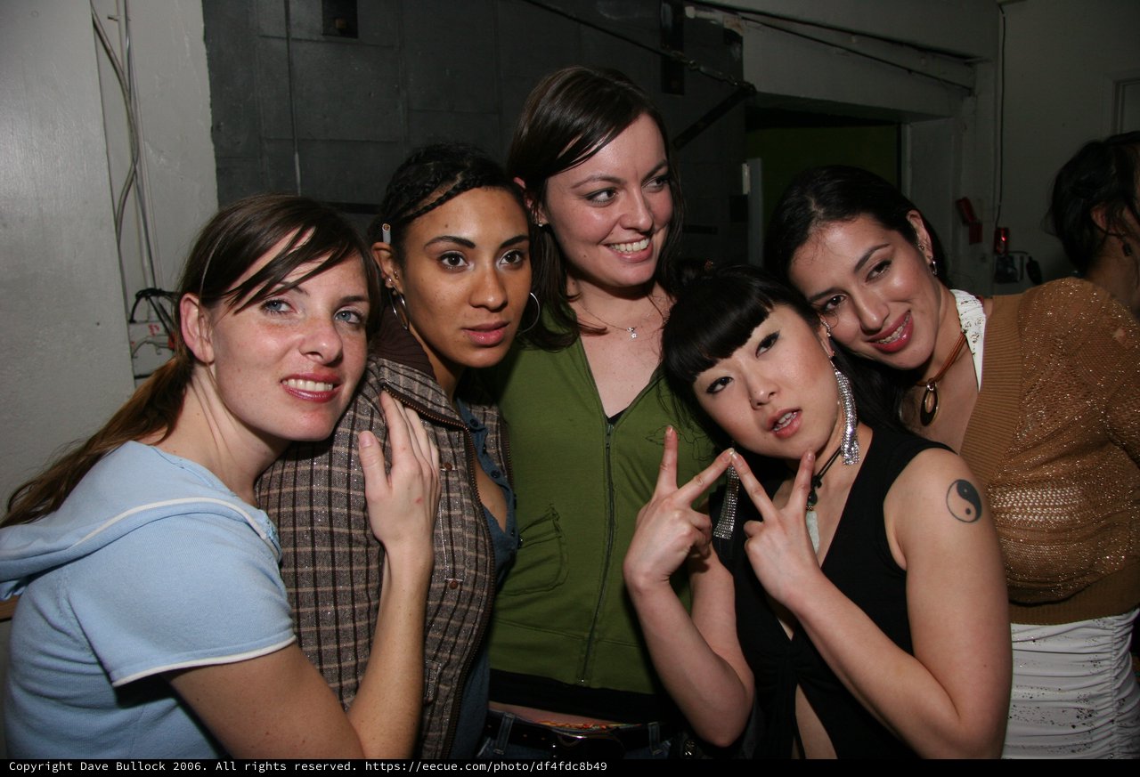 Five Friends Celebrate New Year's Eve 2005 Together