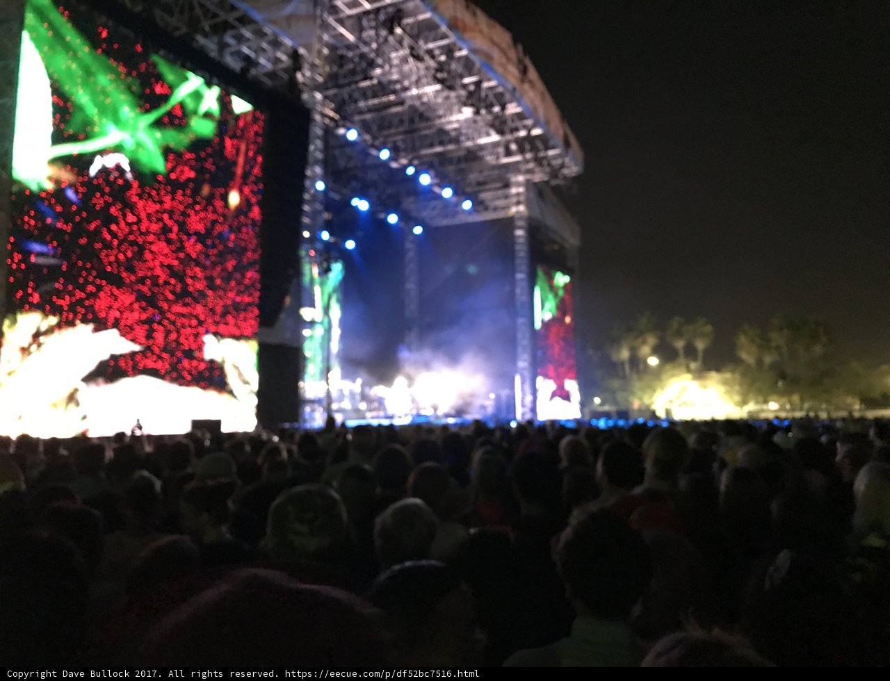 Electric Night Sky at Rock Concert