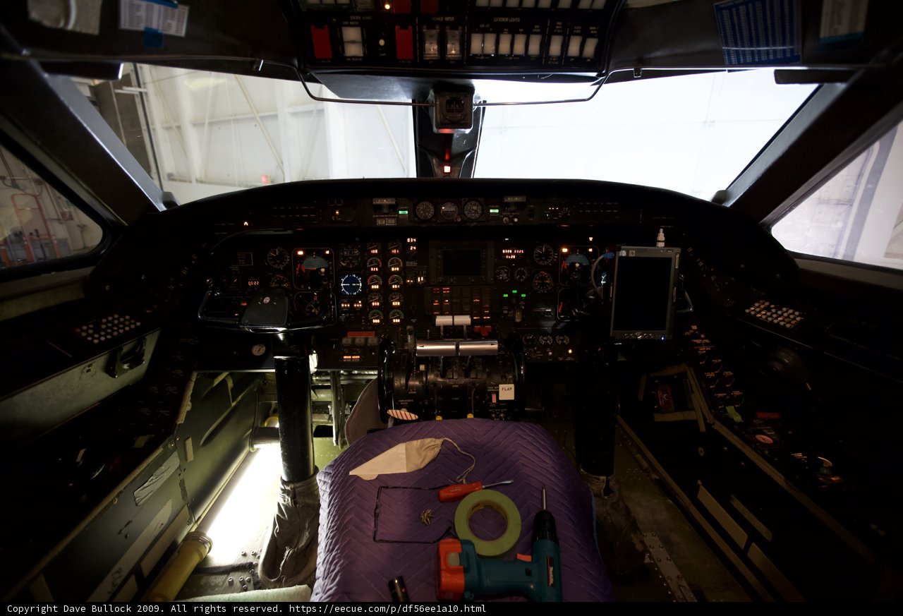 High-Tech Cockpit Controls