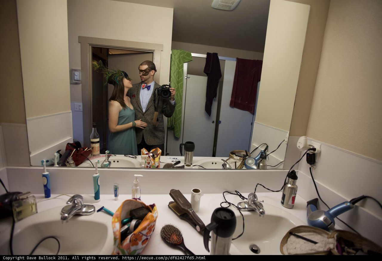 Pre-Wedding Preparations in the Bathroom