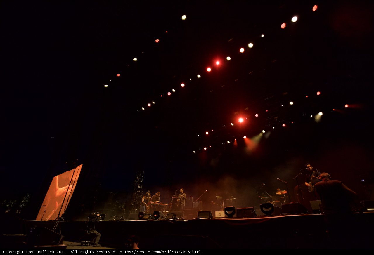 Red-Lit Rock Show at Coachella