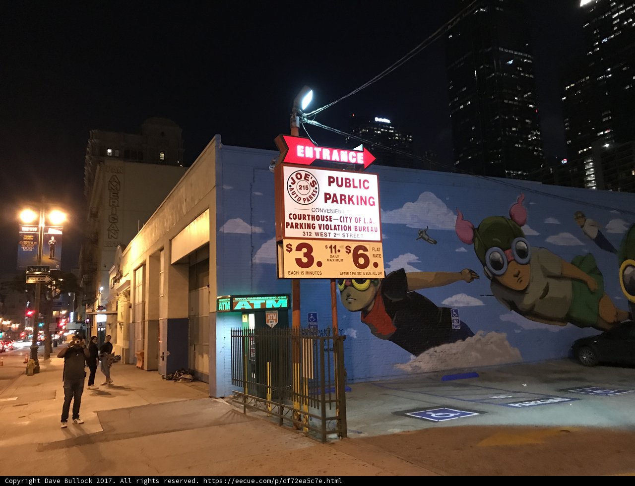 Cartoon Mural on City Building