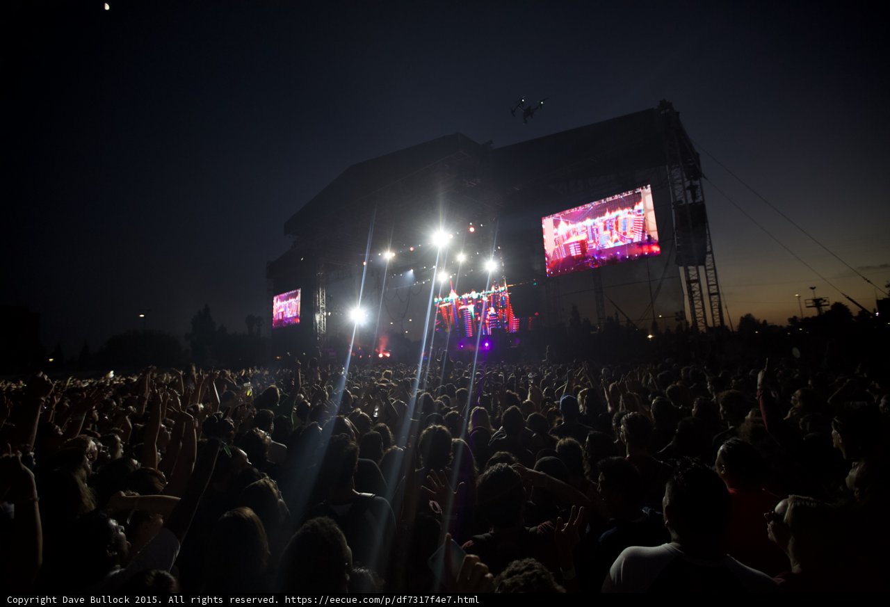 Main Stage Drone Flying Above