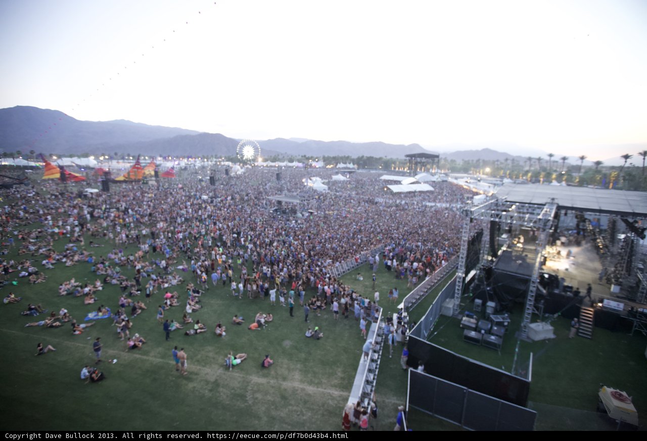 Electric excitement: A sea of music lovers at Coachella