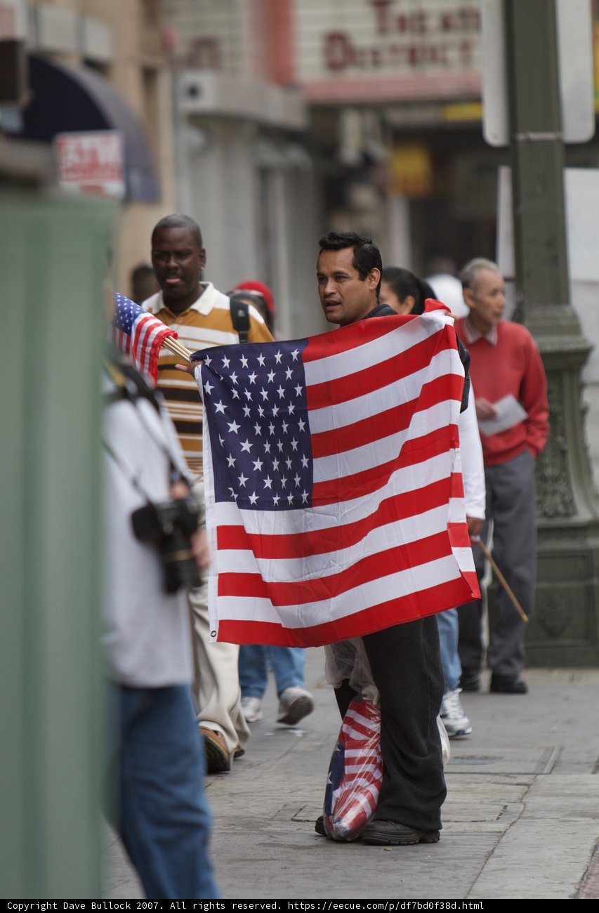 Proudly Waving the American Flag