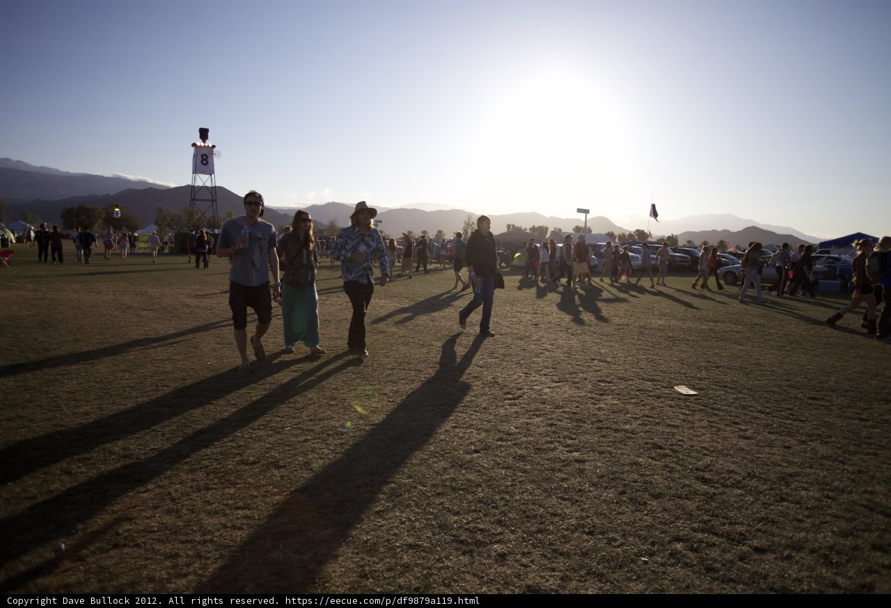 Festival-goers Enjoying the Outdoors