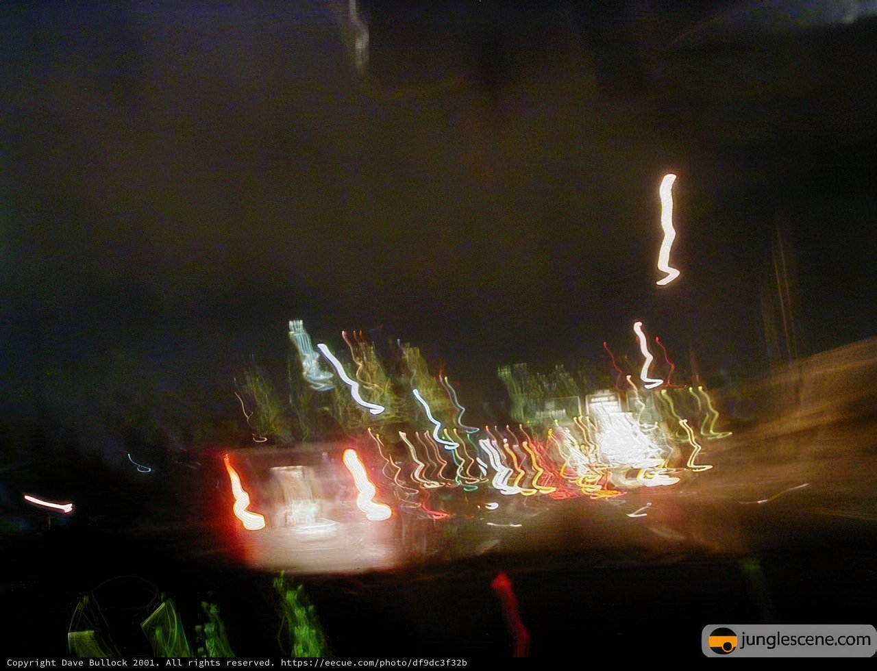 Blurry Night Lights of the Concrete Jungle