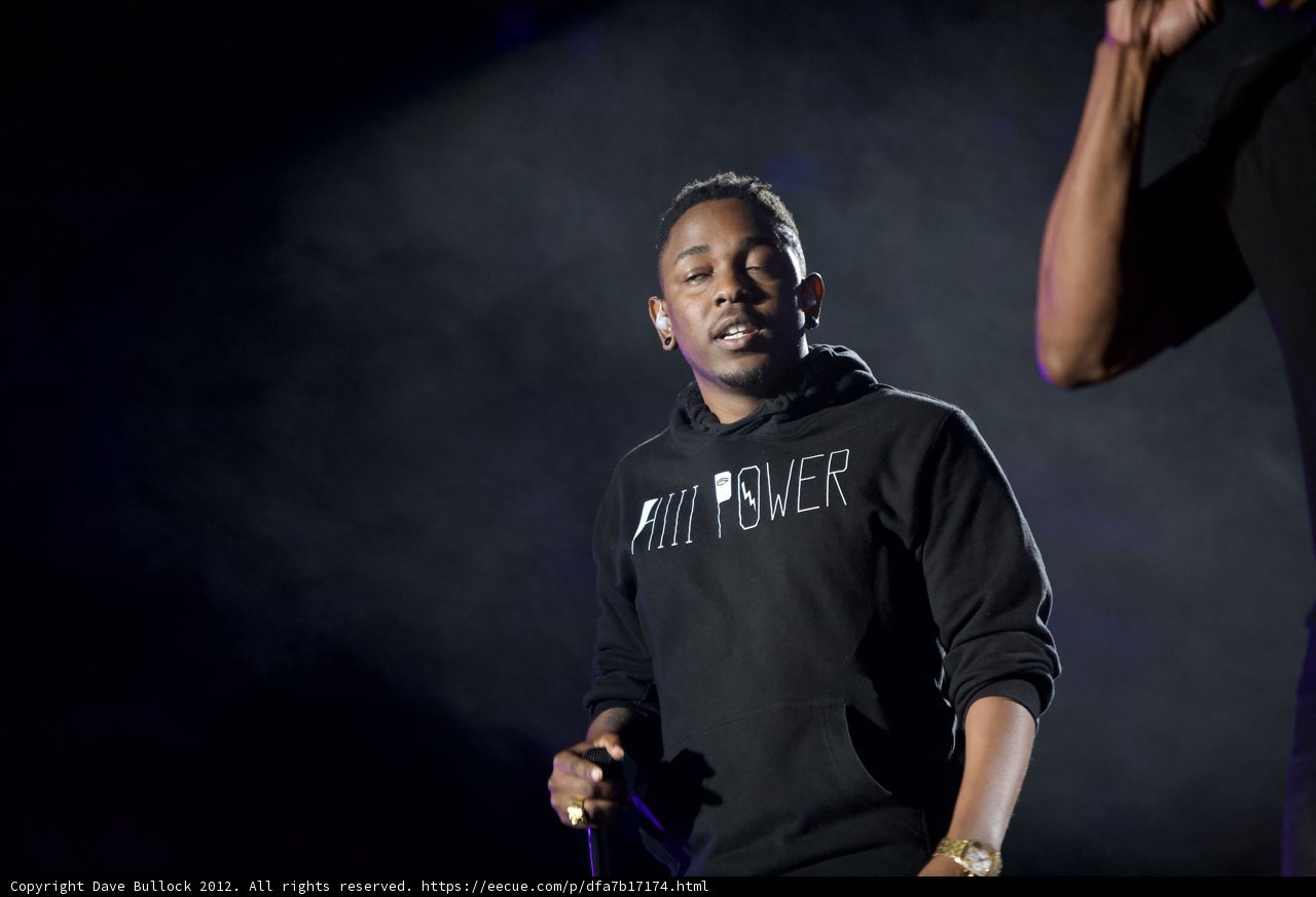 Kendrick Lamar Takes the Stage in Black Hoodie