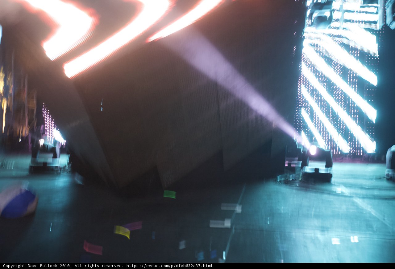 Lights and Flare on the Main Stage