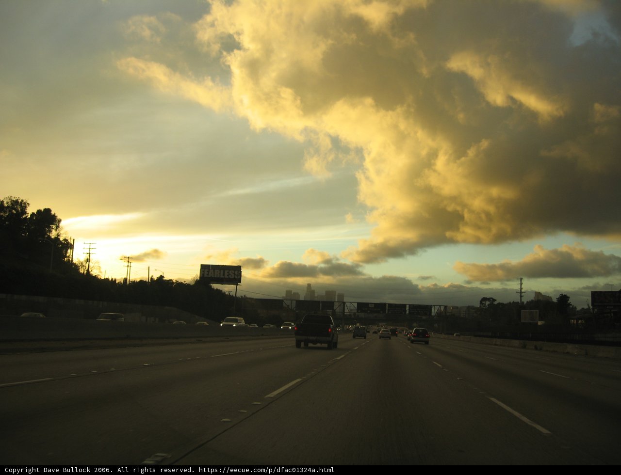 Sunset Drive on the Freeway