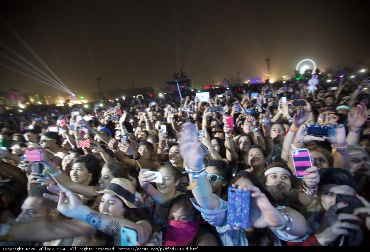 Snap Happy Crowd at Coachella Concert
