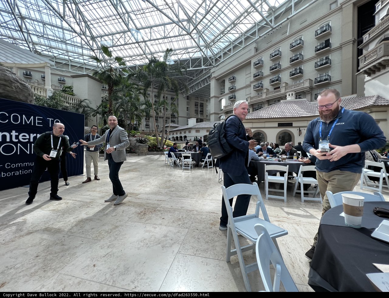 Gathering at a bustling indoor venue