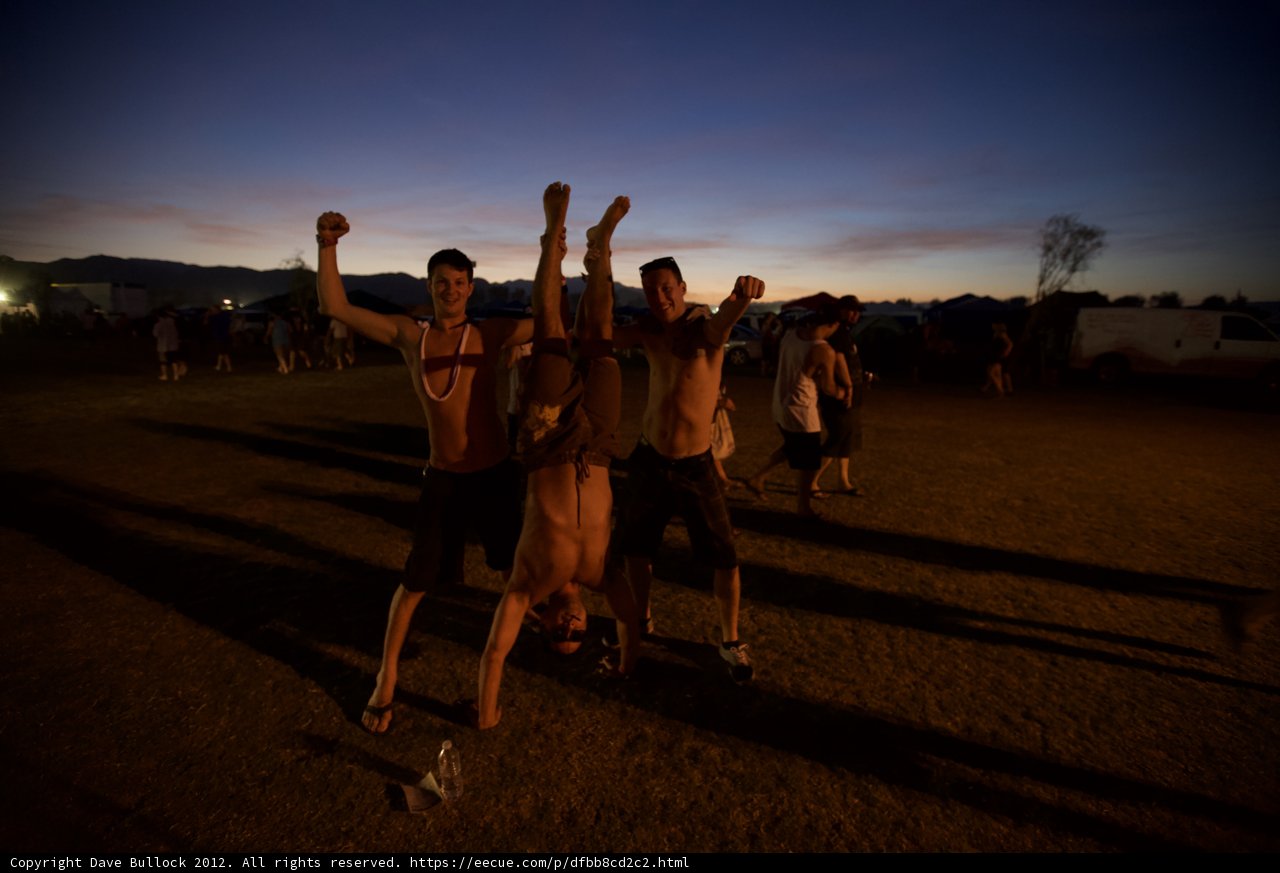 Group of Friends Enjoying the Festival