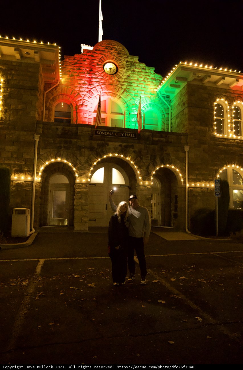Christmas Illumination at Downtown Sonoma