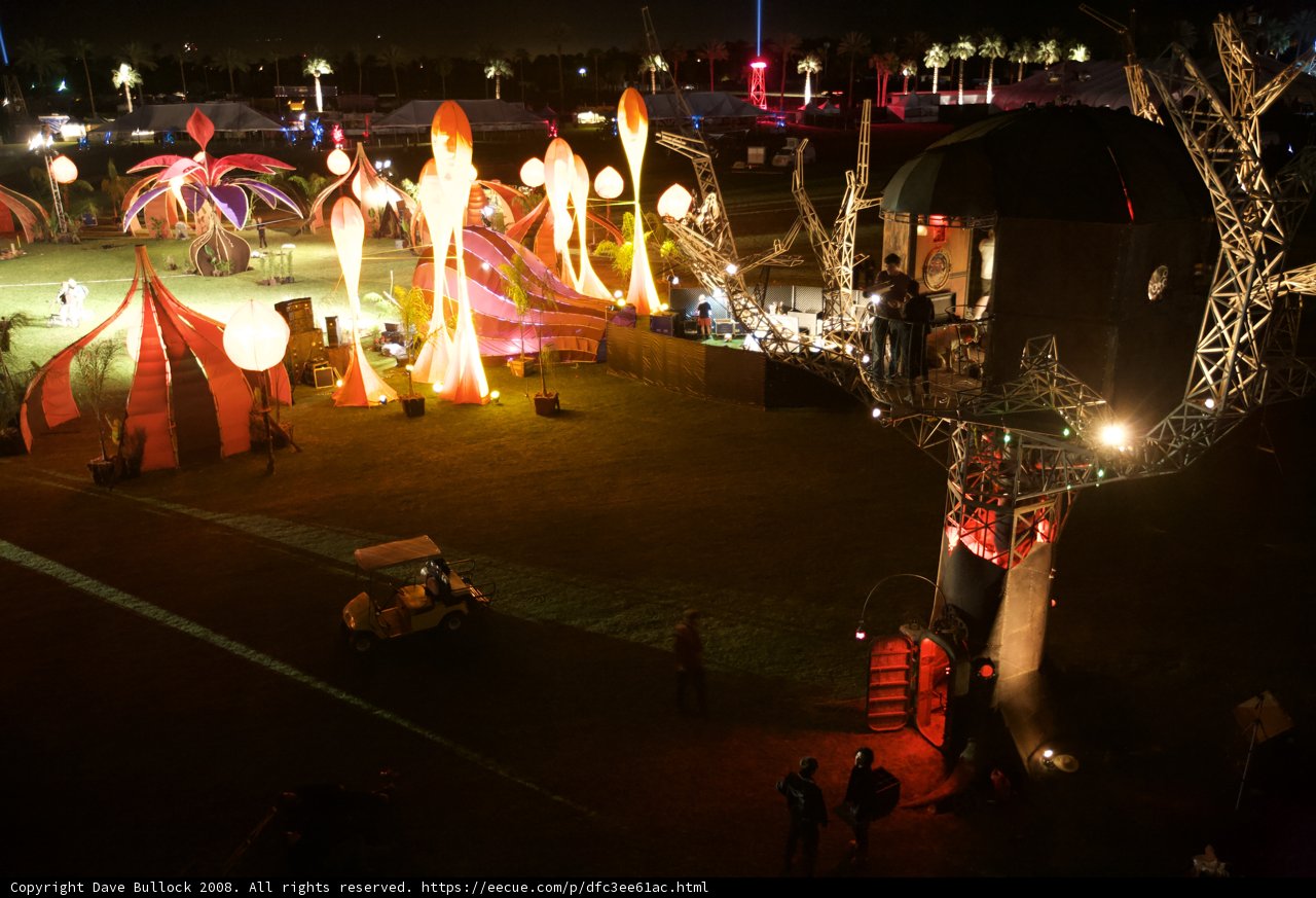 Lights and Laughter Under the Coachella Night Sky