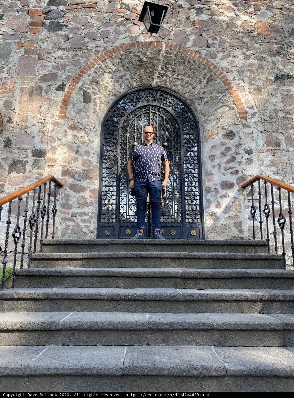 Stone Steps and Gothic Arch